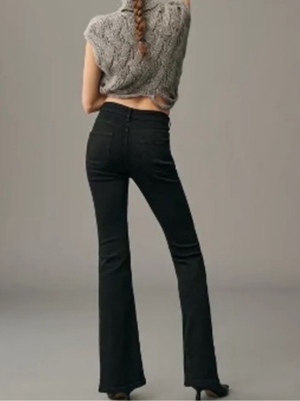 Anthropologie Pilcro Black The Icon Flare Jeans Size 28 - Picture 2 of 10